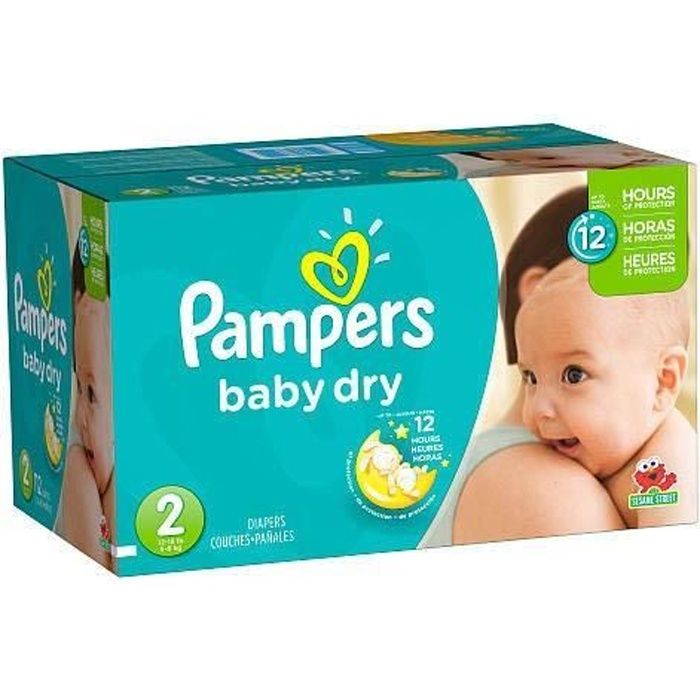 120 Couches Pampers Baby Dry taille 2 Cdiscount Puériculture & Eveil bébé