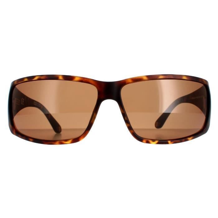 Lunettes De Soleil Police S1713M 0V96 - Monture Havane Semi-matte 53/21/140 Pour Homme
