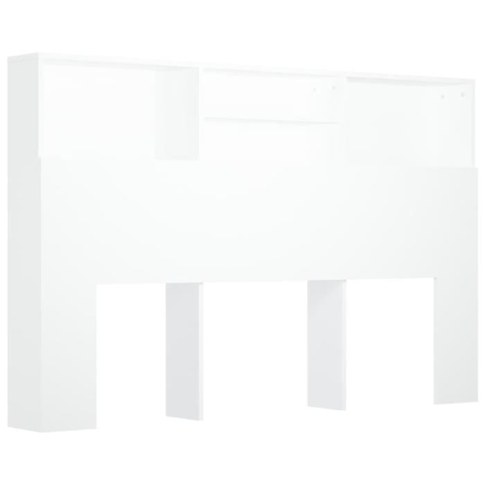 Armoire de tête de lit - SALUTUYA - BD42478 - Blanc - Contemporain - Design