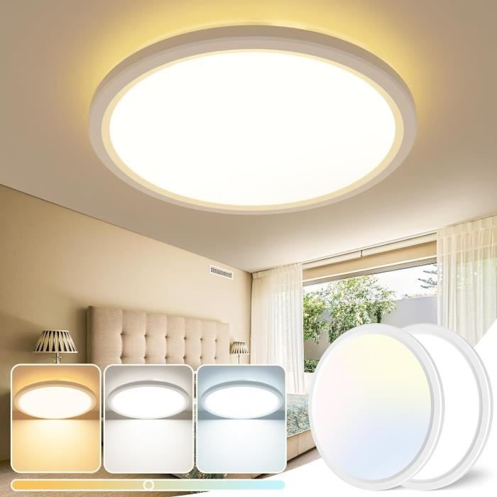 Plafonnier LED LQWELL Salle De Bain - IP44 - Ronde - 32W 4000K Blanc - Ø40 Cm - Neuf