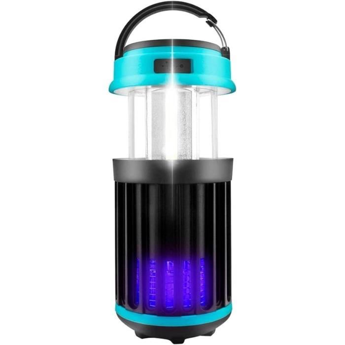 Lampe Anti-moustiques Solaire & USB – Appareil 3 En 1 : Tue-mouches UV, éclairage Et Veilleuse