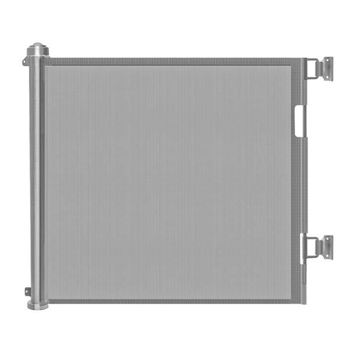 SINBIDE Barrière De Sécurité Extensible Rétractable de 0 à 180 cm, Pour escalier de bébé ou Animaux, Portes d'Escalier, GRIS