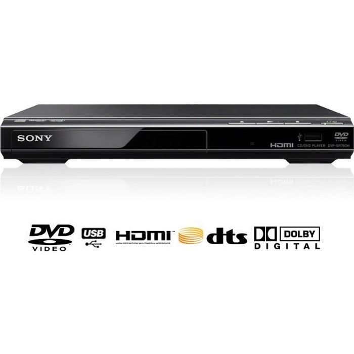 Lecteur DVD SONY DVPSR760HB - Port USB 2.0 - Upscaling 1080p - 1 X