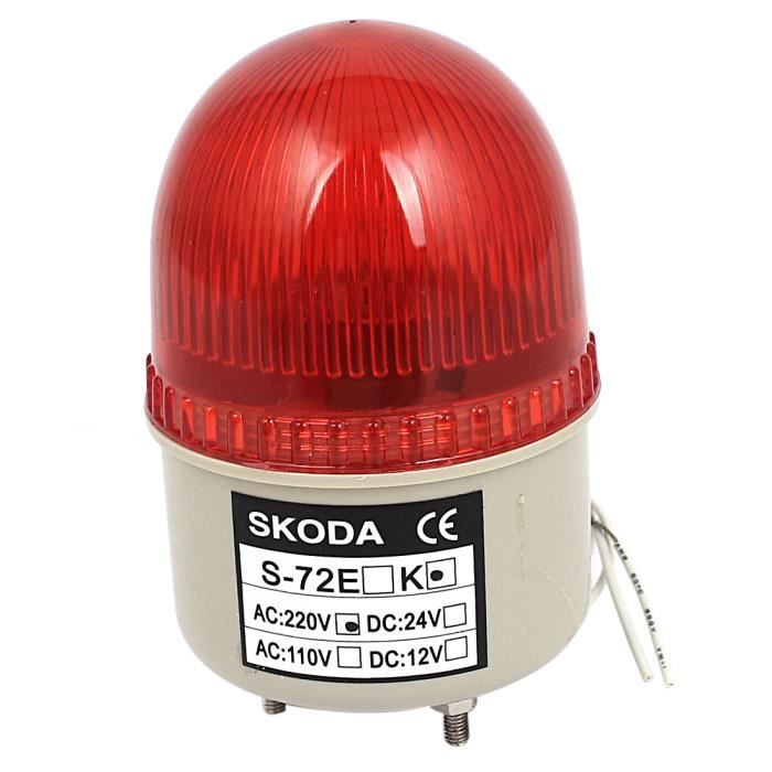 Lampe Tournante LED Clignotante 220V Rouge – Avertissement, Alerte – Résistante Aux Intempéries - 8