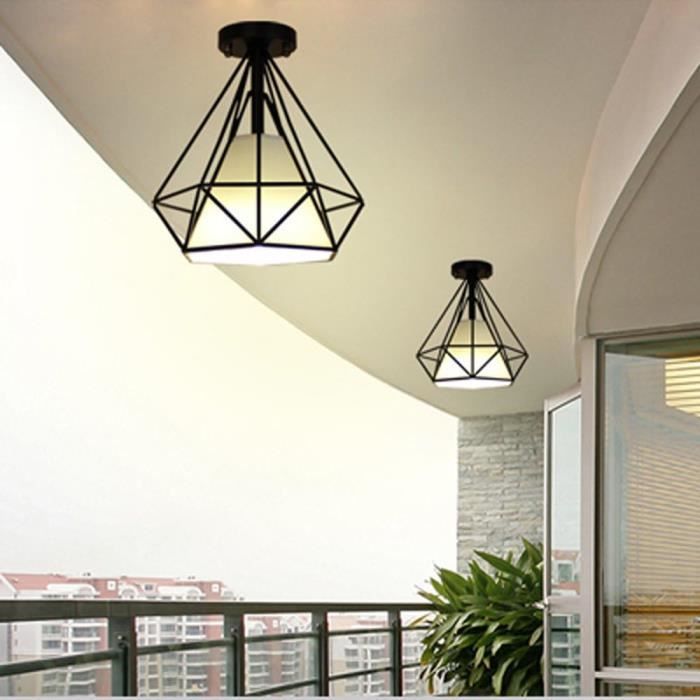 Plafonnier Suspendu Noir Et Doré Hofstein - Lustre Moderne Pour Salon, Chambre, Couloir