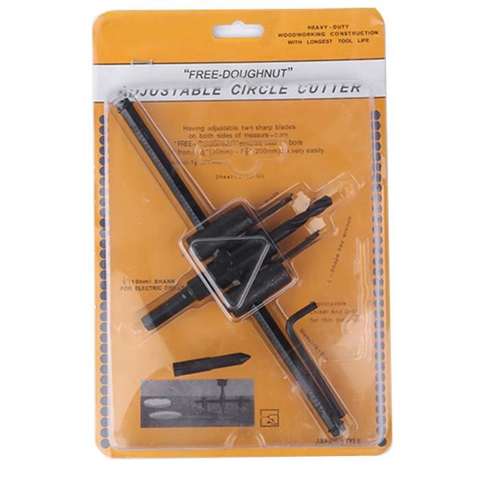 SAL scie à foret à bois scie cloche réglable coupe-cercle quincaillerie scie  40-120 millimètres 7611346569323 - Cdiscount Bricolage