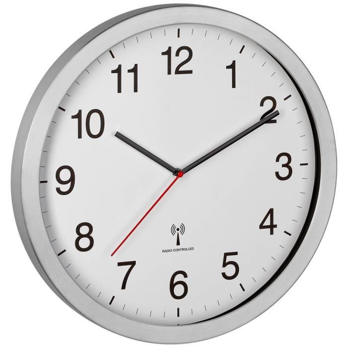 TFA Dostmann Horloge Murale radiopilotée numérique XL, 60.4524.01, avec