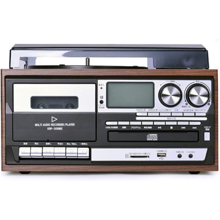Platine Tourne-Disque Crown SHC-3250 - Avec Radio FM/AM Et Cassette - Pour Pièces