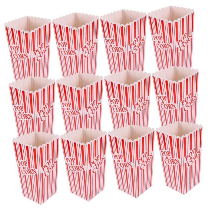 Boîtes À Pop-Corn Soirée Cinéma 12 Pièces Seaux À Pop-Corn En Papier