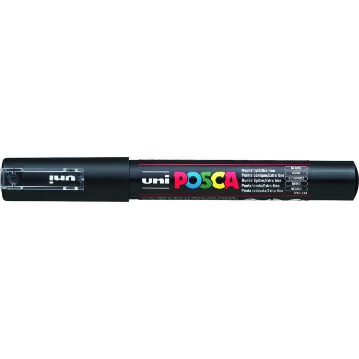Marqueur Pte conique extra-fine POSCA PC1MC 0,7 - 1mm Noir