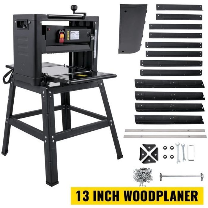 Raboteuse Dégauchisseuse à Bois - VEVOR - 2000 W Raboteuse