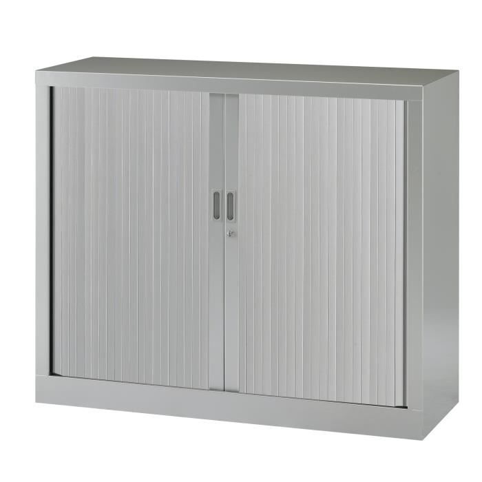 Armoire basse à rideaux monoblocs Generic 100 x 120 cm alu-alu Armoire basse à rideaux monoblocs Generic 100 x 120 cm alu-alu