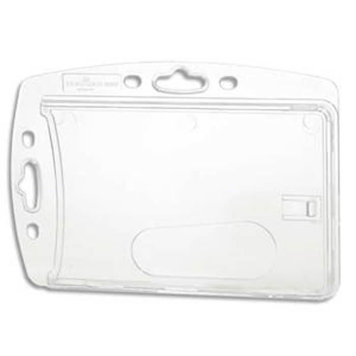Durable - Boîte De 10 Porte-Cartes Double 54x85mm - Sans Attache, Transparent