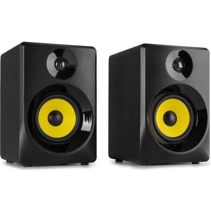 Enceintes Monitoring Vonyx SMN40B - Paire d’enceintes de studio 4”