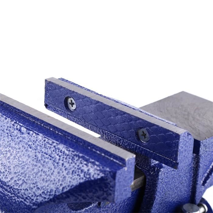 Vvikizy Étau d'établi Pince à étau robuste en fonte bleue, étau de Vvikizy Étau d'établi Pince à étau robuste en fonte bleue, étau de