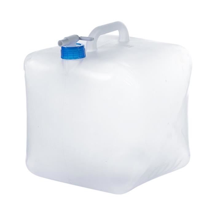 Piscine Gonflable Ru00e9cipient D'eau Pliable 12 L Bleu Nuit