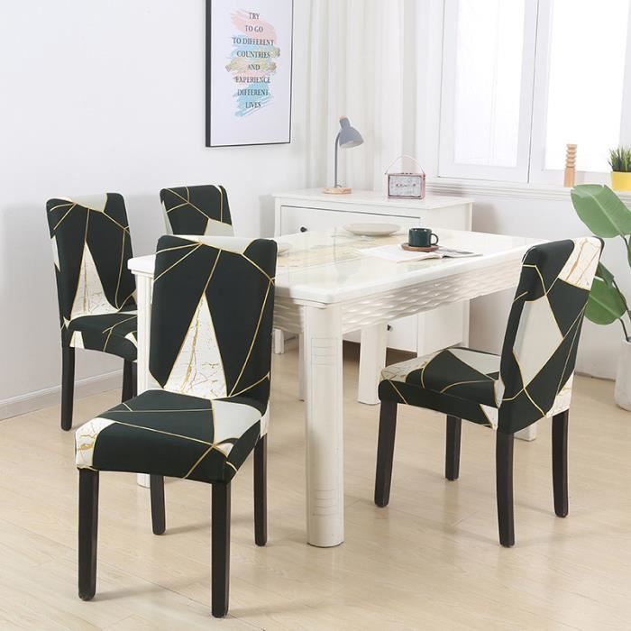 Housses de chaise élastiques extensibles à impression florale, pour salle à manger, bureau, mari