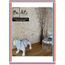 Statue en résine chien bouledogue anglais blanc aspect lisse - 60 cm