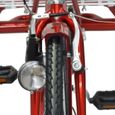 24 "6 vitesses tricycle cruiser bike avec panier d’achat light tricycle adulte trike rouge-1