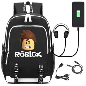 Sac à Dos Roblx Style Décontracté - Tissu Nylon Résistant, Léger, Dos Aéré, Bretelles Réglables - Parfait école, Voyage, Quotidien