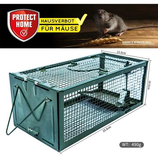 Piège à rats Ratière Souris Rongeurs Cage Nuisibles Grillage Trappe Mice -  Cdiscount Jardin