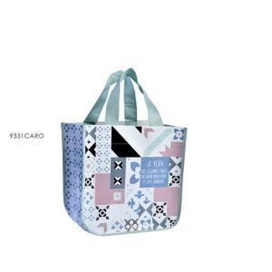 PETIT SAC CABAS DECOR CARREAUX DE CIMENT FOX TROT Cdiscount
