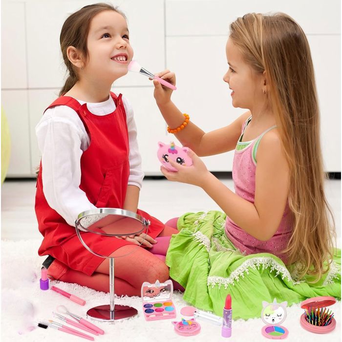 Maquillage Enfant Jouet 59pcs Lavable Malette Coffret Makeup Set pour Filles ... 611419132178 Maquillage Enfant Jouet 59pcs Lavable Malette Coffret Makeup Set pour Filles ... 611419132178