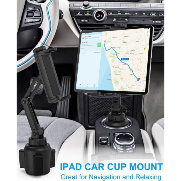 Universal - Porte-gobelet universel monté sur tablette monté sur voiture  Porte-gobelet à col d'oie Porte-téléphone pour berceau de voiture pour iPad  12.912 X