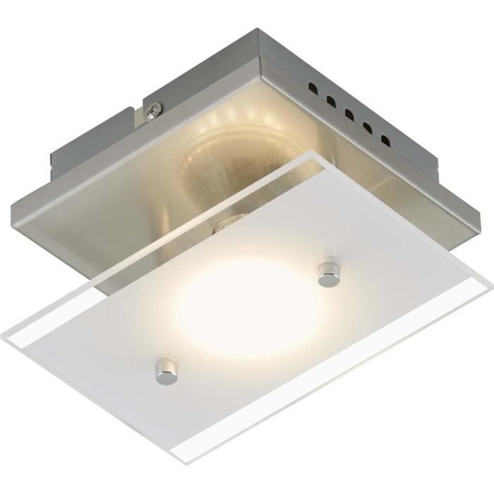 Briloner Leuchten Plafoniera con FarettiLED Integrata, 5 W, Satinati