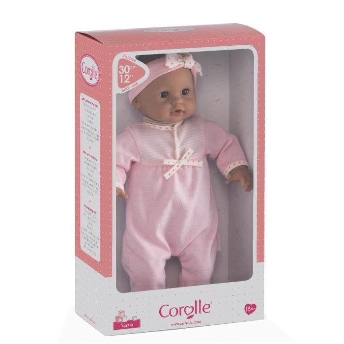 Poupon Bébé Calin Maud - Corolle - 30 cm - Corps souple - Yeux dormeurs -  Senteur de vanille - Cdiscount Jeux - Jouets