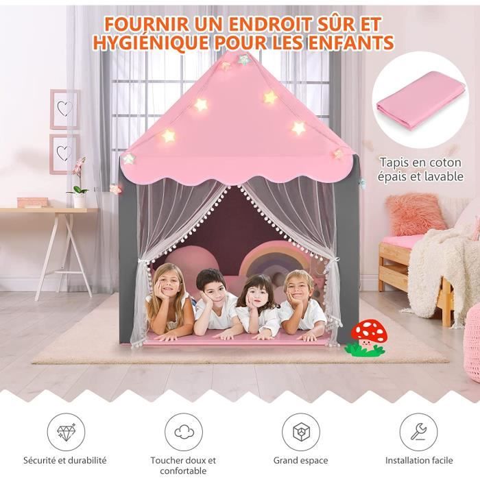 Tente conique Kids - Tente de jeu portable pour enfants, à utiliser à l