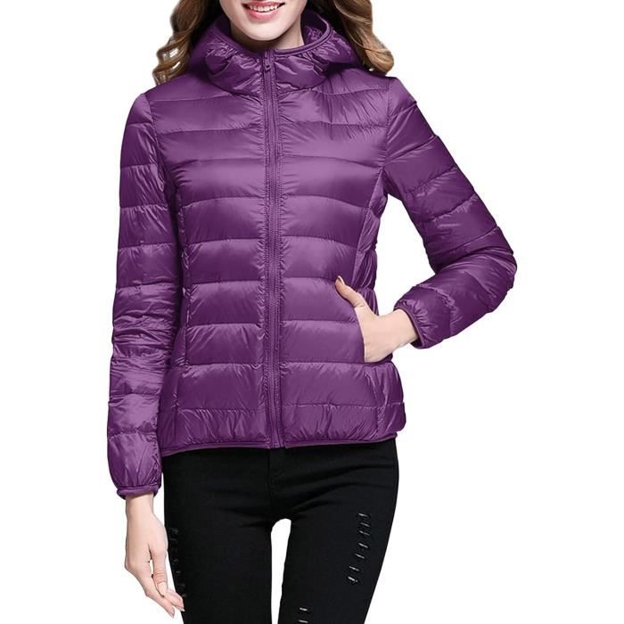 Doudoune légère femme capuche clearance