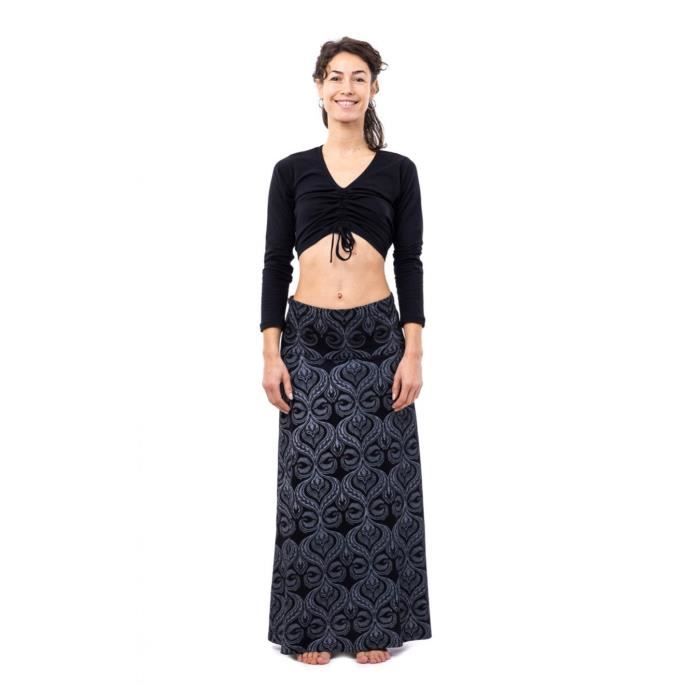 Fantazia Jupe grande taille Jupe longue jersey imprim