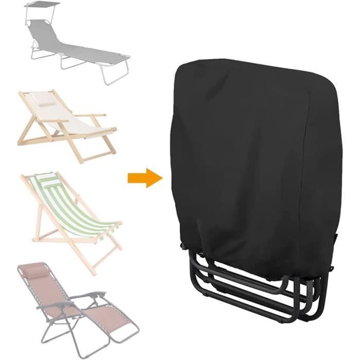 Lot De 2 Housses De Chaise Pliantes Et Inclinables Imperméables Oxford