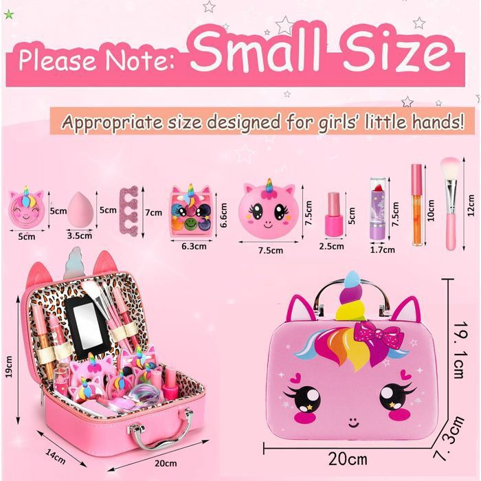 Sac à Main Jouet Fille – Accessoires De Jeu De Rôle 18 Pièces – Téléphone, Portefeuille, Maquillage Imaginaire – Dès 3 Ans
