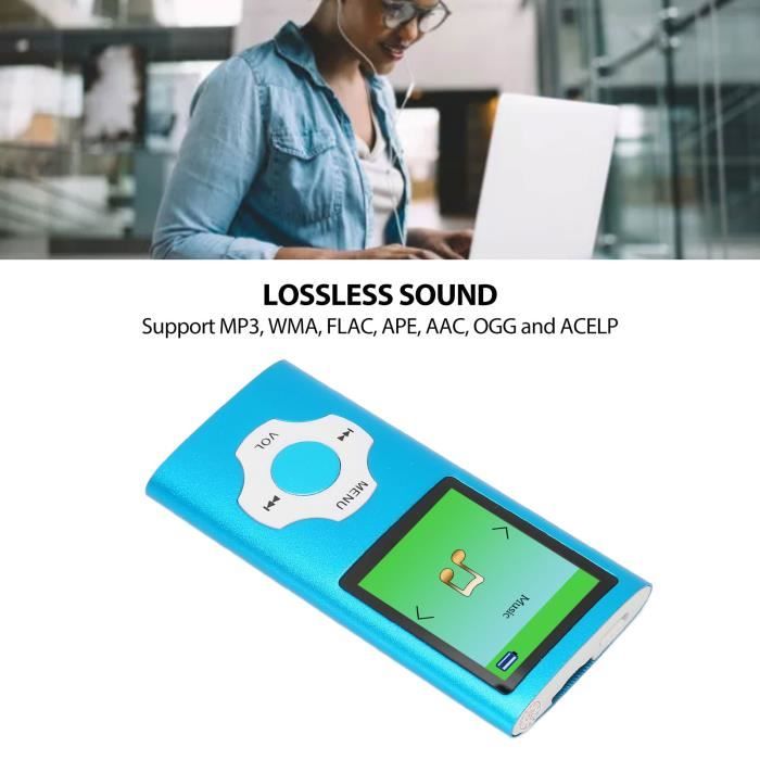 Lecteur MP3 Portable Avec écran LCD 1,8 Pouces – Radio FM, Arrêt Sommeil, Jack 3,5 Mm – Jusqu’à 8h D’autonomie