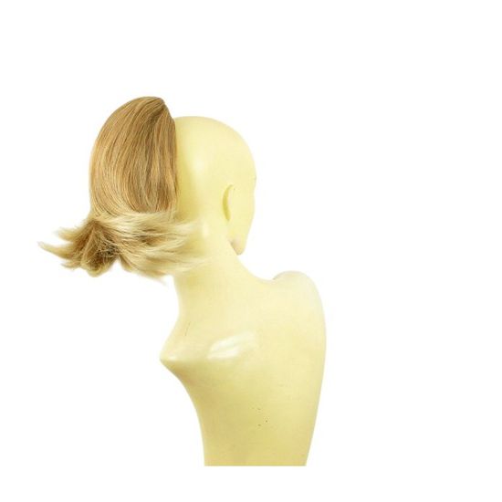 Postiche Queue De Cheval Bouclé – Longueur 40cm, Blond Clair Cuivré, Synthétique, Taille Moyenne, Neuf Avec étiquettes