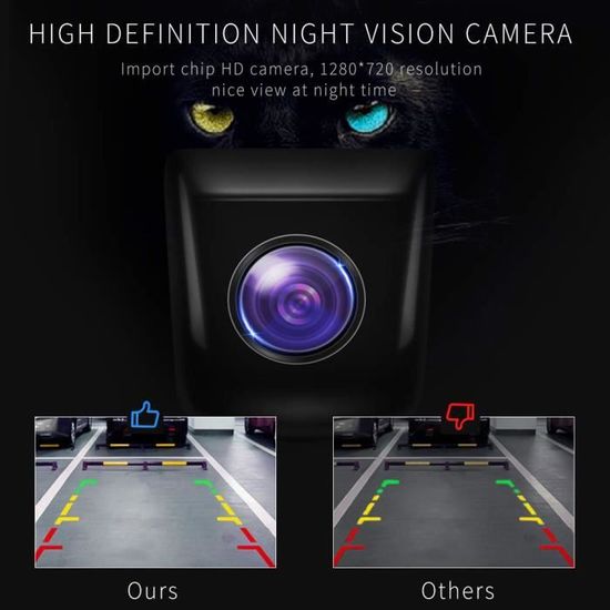 CCD Cam/éra de Recul Voiture avec HD Vision Nocturne EASY EAGLE Cam/éra de Recul