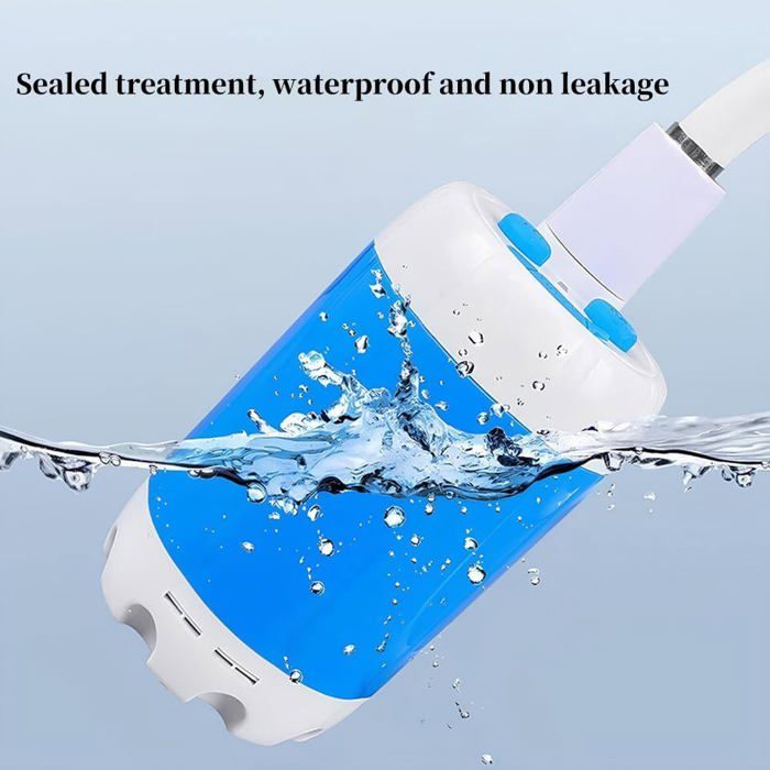 Douche Portative Rechargeable Niceminiwall – Batterie 6000mAh, Écran LED, Pompe De Camping Avec Support Pour Voyage, Plage, Rando