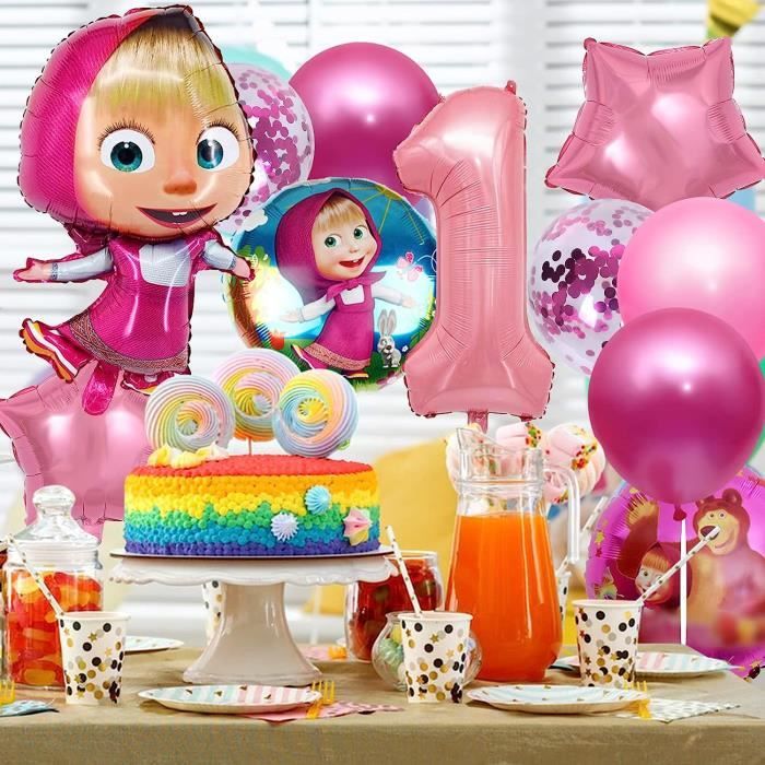 Décoration anniversaire Masha - Ballon Helium En Tunisie