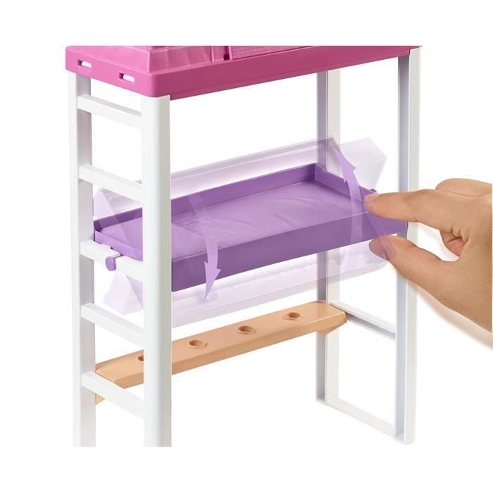 Barbie Mobilier coffret d int rieur poup e et lit superpos