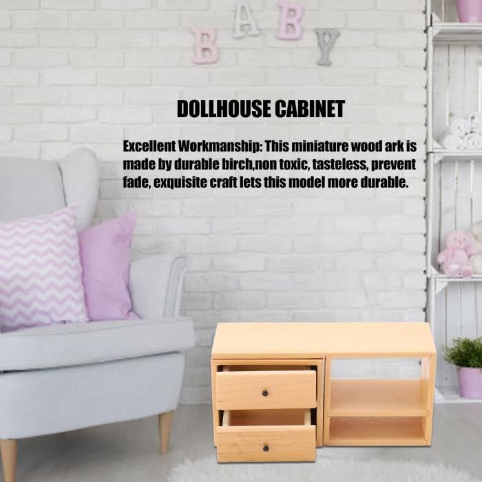 Armoire de rangement miniature,Armoire de meuble miniature,Étagère de maison de poupées,Armoire murale de maison de poupées,Mini étagère de rangement à partir de 13,99 € (août 2026