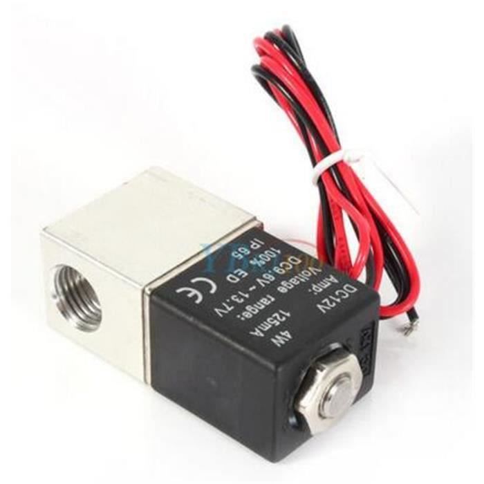 Vanne Débit Eau Électrovanne DC 12V Normalement Fermée - Pour Purificateur D 'eau, Tube 1/4 Pouce, 0-0.8 MPa Vanne électrique Purificateur Eau