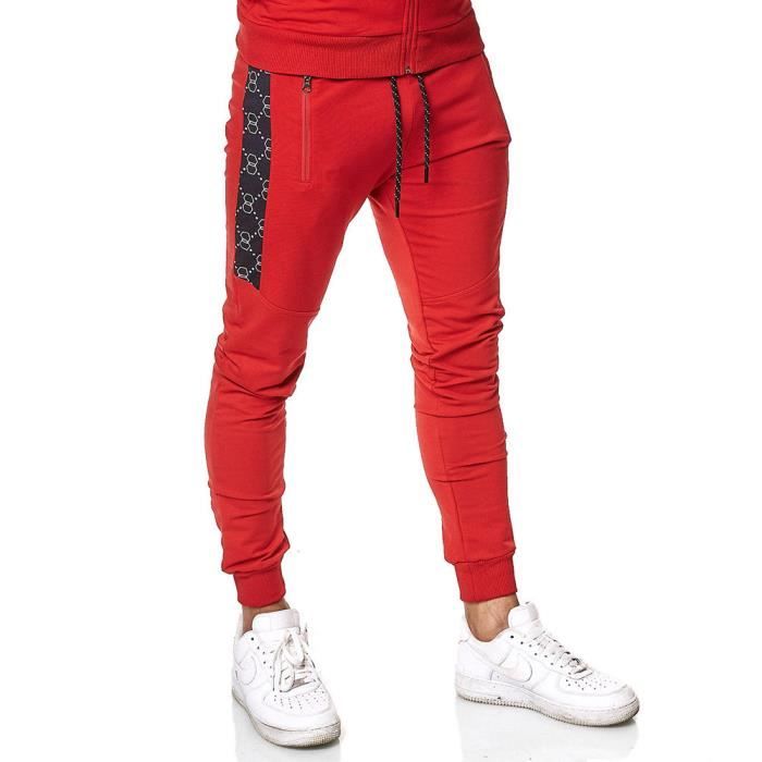 Ensemble jogging homme Surv t 13108 Rouge Multisport Coupe