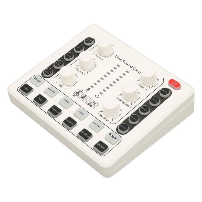 Enregistrement Audio Carte Son Externe F998 - Mixeur Audio Professionnel Pour Podcast Et Live Carte Son Streaming Enregistrement Audio Carte Son Externe F998 - Mixeur Audio Professionnel Pour Podcast Et Live Carte Son Streaming