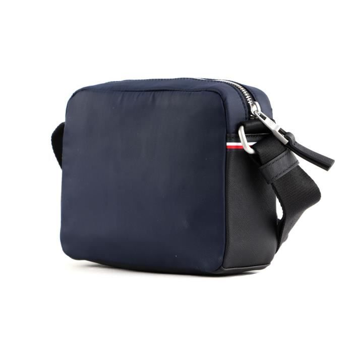 TOMMY HILFIGER Elevated Nylon Camera Bag Space Blue 216185 sac a epaule bandouliere sacoche bleu fonce Cdiscount Bagagerie Maroquinerie