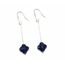 boucles d'oreilles pendantes bleues marine boucles d'oreilles pendantes bleues marine