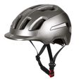 Lixada Casque de vélo de montagne avec pare-soleil ultra-léger réglable VTT casque de vélo en plein air - Argent-0