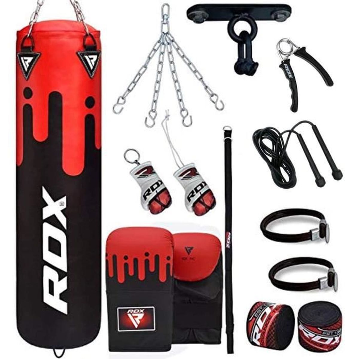 Anxicer Sac de Frappe Boxe,Non Rempli Lourd MMA Punching Ball Muay Thai Arts Mar
