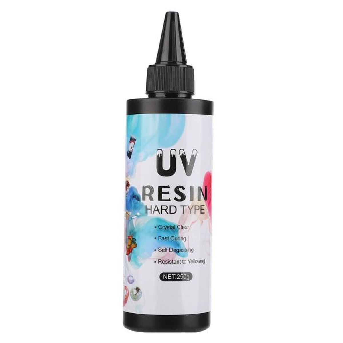 Kit de résine UV 200 g avec lumière UV, formule améliorée et résine UV transparente pour Kit de résine UV 200 g avec lumière UV, formule améliorée et résine UV transparente pour